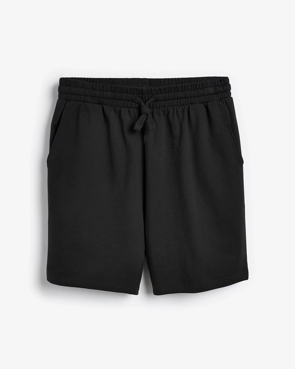 Black Plain Shorts