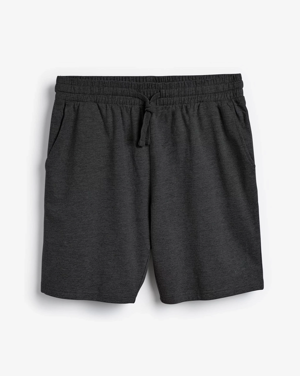 Dark Gray Plain Shorts